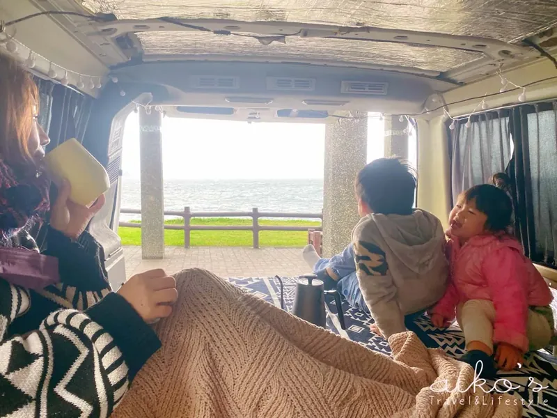 On-site scenery and campervan overnight setting at Keelung｜Waimushan Coast